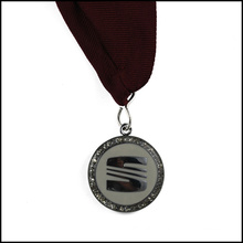 Silver Plated Metal Medal with Ribbon (GZHY-JZ-018)